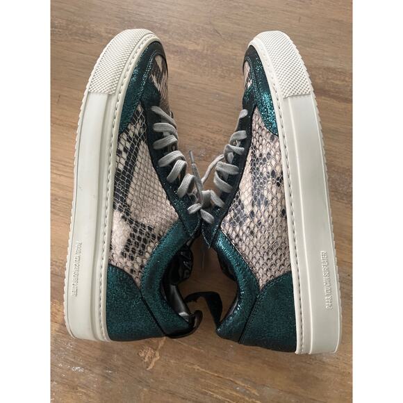 P448 Women's Soho Crackled & Snake-embossed Leather sneakers size 38 - Picture 9 of 14